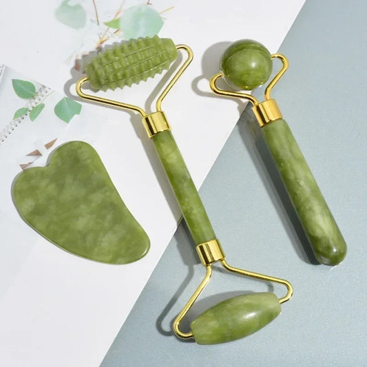 Jade Roller Gua Sha Set